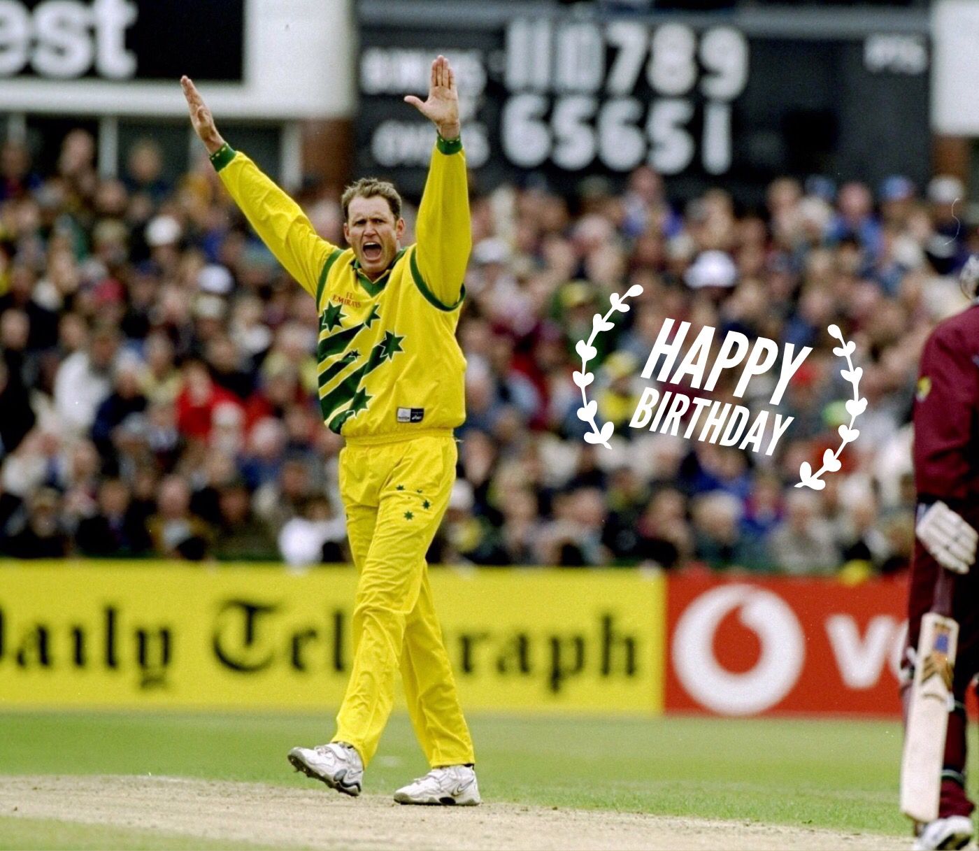 Happy Birthday Tom Moody.  ICC 