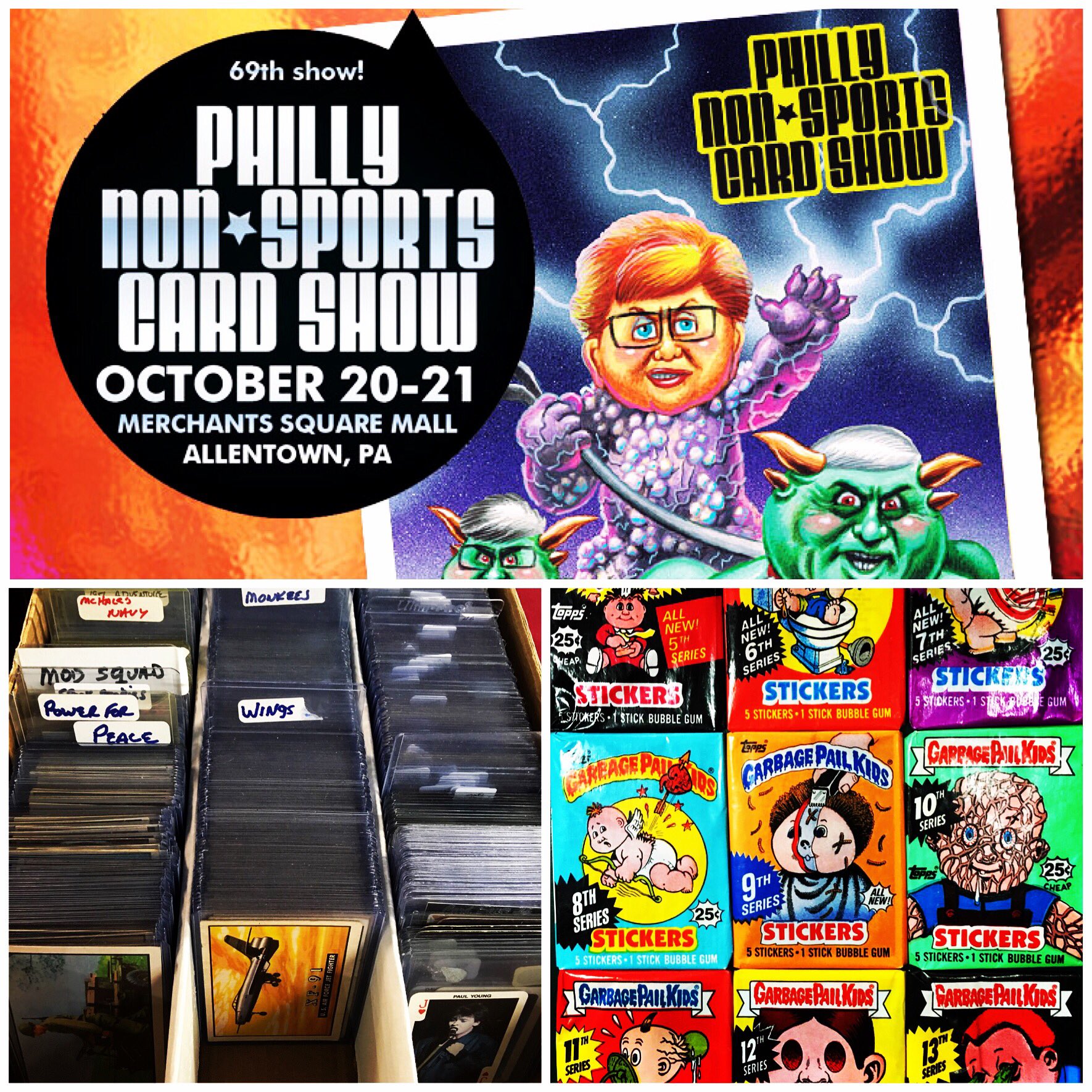 MR. NONSPORT CARDS on Twitter "Philly NonSports Card Show October