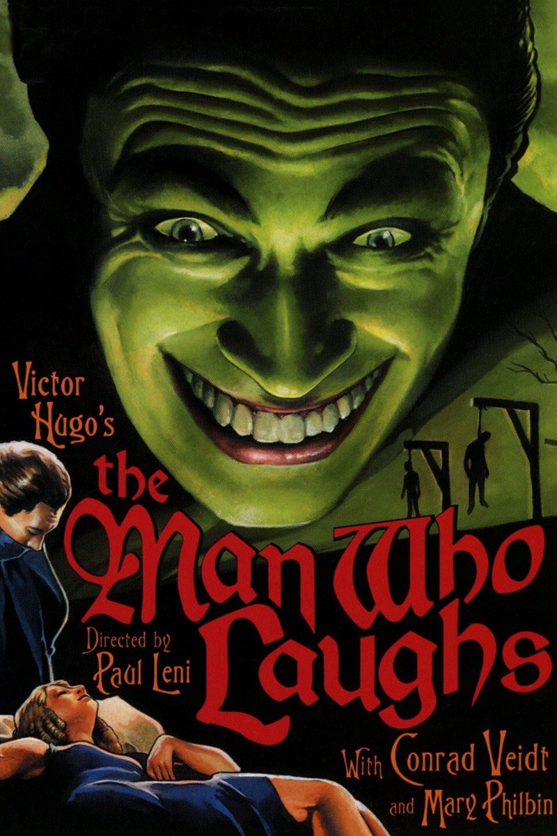 jillian_cant's tweet photo. #HappyOctober! Kicking it off tonight with “The Man Who Laughs” (1928). That movie poster looks like my self portrait!! #boo #universalhorror #31daysofhorror https://t.co/igL2OTMP55