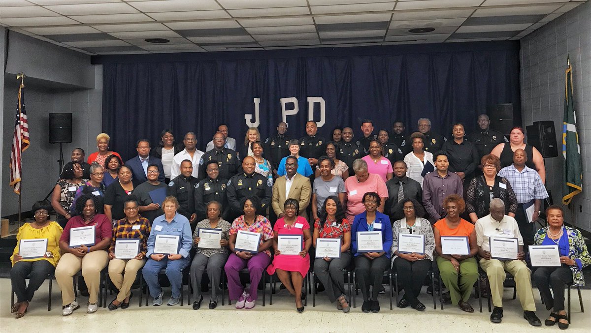 JacksonMSPolice's tweet photo. We did it again! Another successful #JPD Citizens’ Police Academy in the books! Congratulations to all the graduates...ambassadors eager to share their new experiences and knowledge with their communities. #PublicAndPolice #CommunityCommitted #JPDStrong #CitizensPoliceAcademy https://t.co/KZnArjKK4z