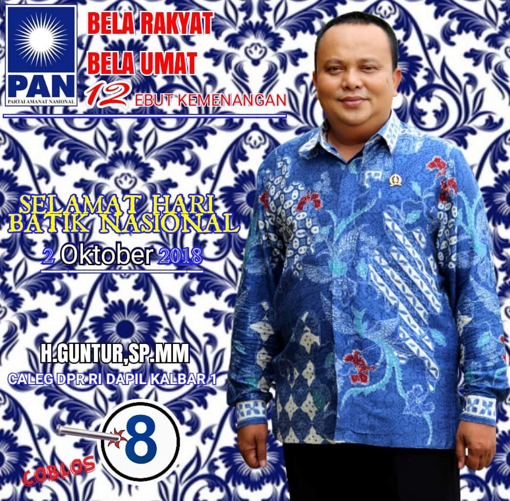 GunturPmk's tweet photo. 2 Oktober 2018, Selamat Hari Batik Nasional https://t.co/9gMIudYDnK