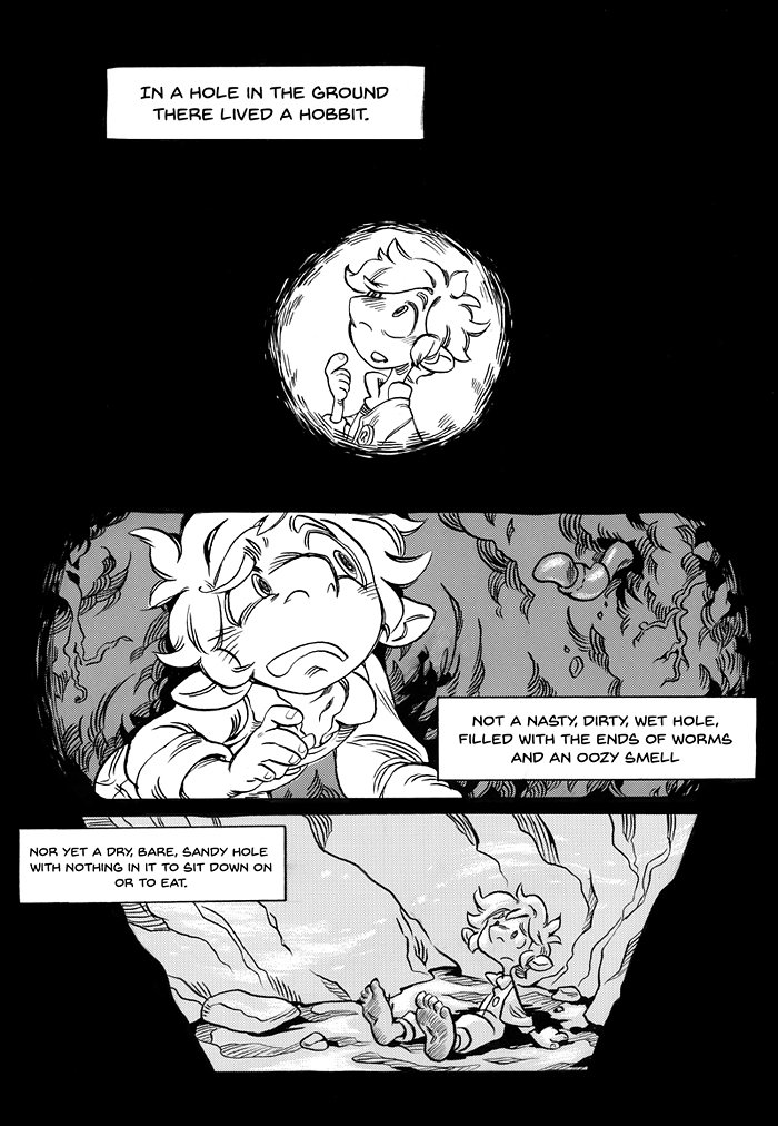 01- In a hole in the ground there lived a Hobbit.
#Inktober2018 #Inktober #comic