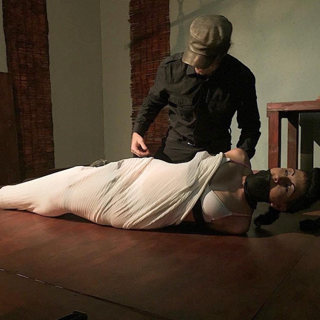 slavetobondage's tweet photo. @KinkyGaga @f64productions @DamonPierce @CharlieComet Kinky Gaga shoot with Damon Pierce. #emsropethefilm #ems3wayseries #slavetobondage #stb #bdsm #bondage #rope #kinky #encasementfetish https://t.co/uP3sgkZjEk