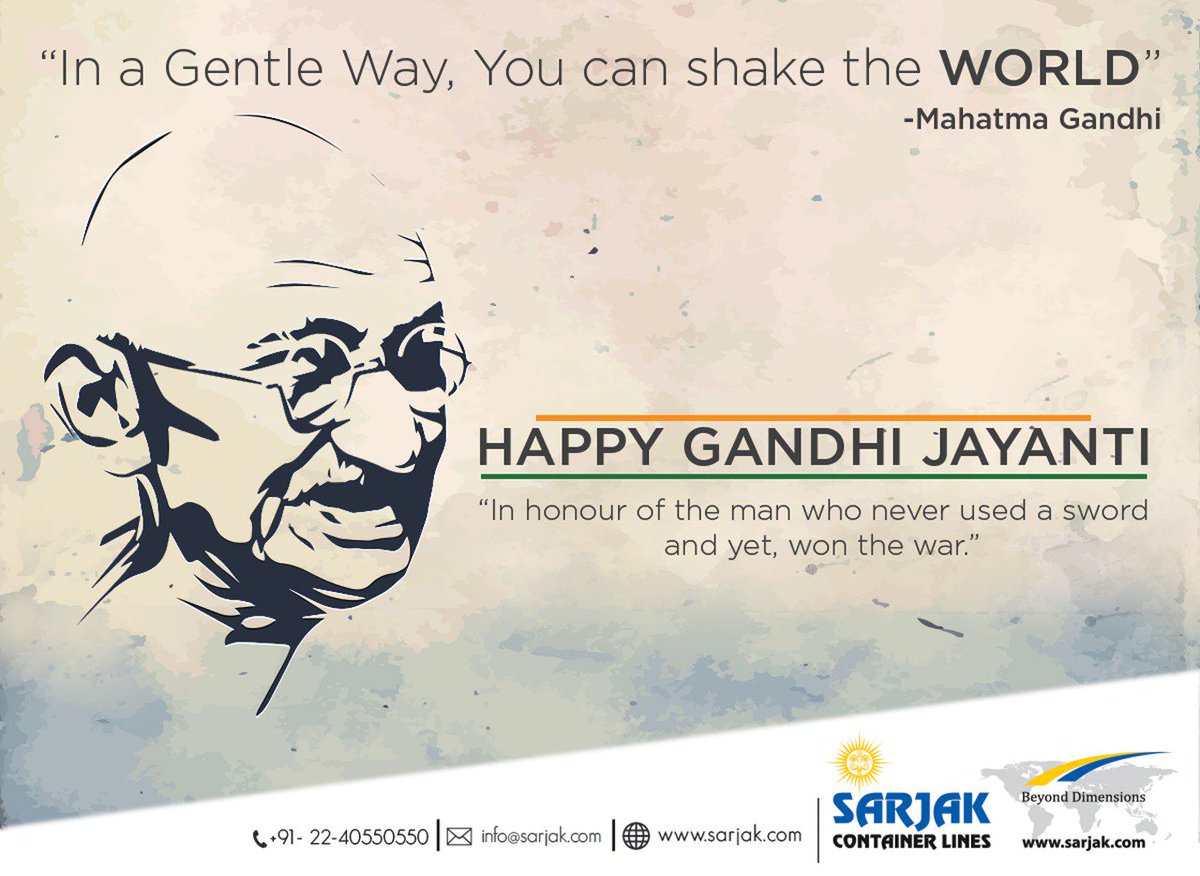 SarjakL's tweet photo. Happy Gandhi Jayanti
#logistics #odc #oog #overdimensionalcargo #shipping #freight #freightforwarder #forwarder #heavylift #container #flatrack #superrack #port #shipment https://t.co/kchg9KqOe8