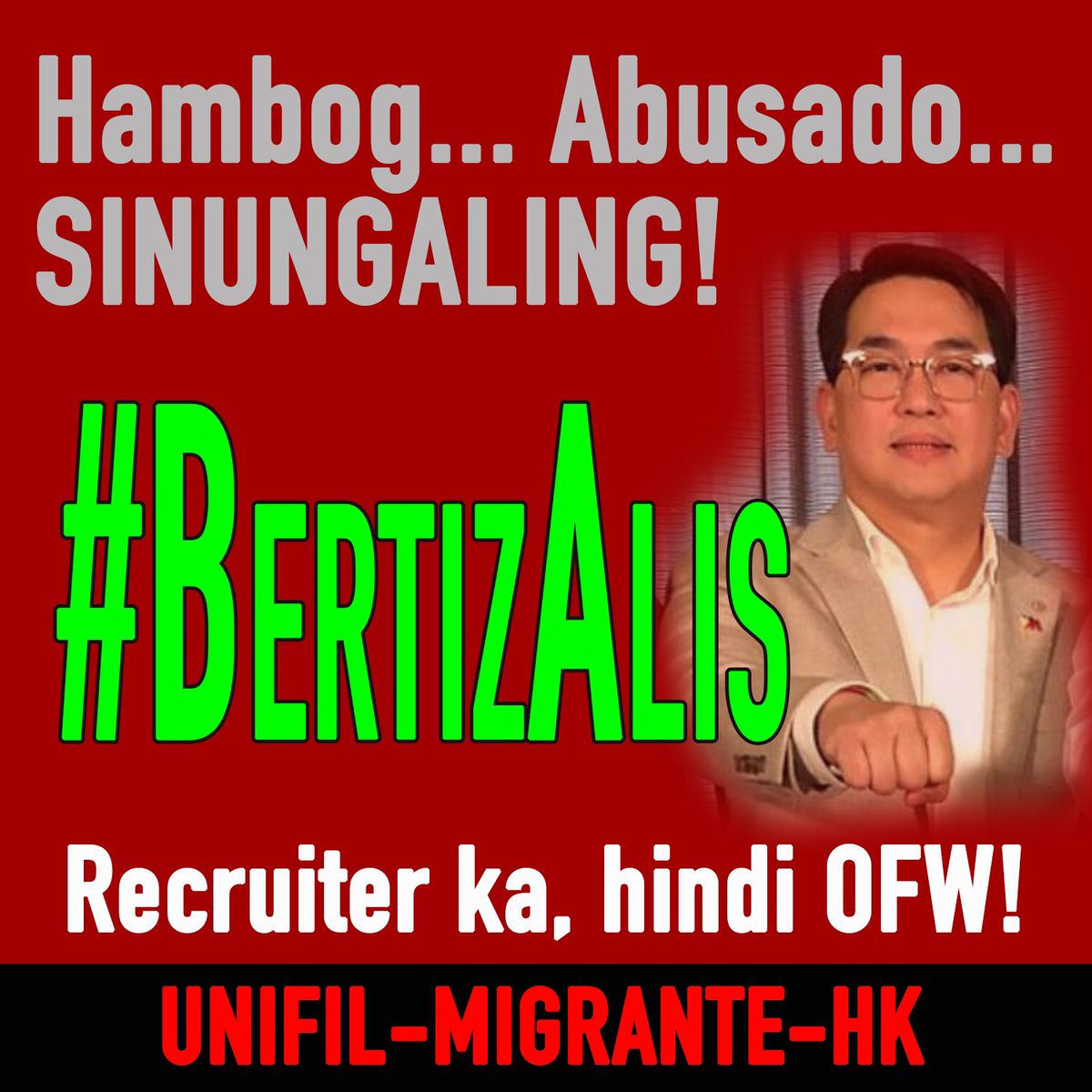 MigranteHK's tweet photo. #BertizAlis @ABSCBNNews @gmanews @rapplerdotcom @inquirerdotnet @cnnphilippines @interaksyon @TV5manila @PhilstarNews @emancv https://t.co/v320dt1Hey
