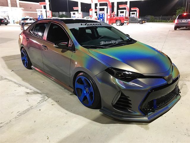 ShineGraffix's tweet photo. Low Rolla 😎
#fullwrap #wrap #3m1080 #psychedelic #rotiform #wheels #rotiformtmb #stancenation #corolla #Corollasociety #corolla2017 #corollagram #corollanation #11thgencorolla #lowcorolla #toyotanation #toyotacorolla #stance #corollagang #corollanati… https://t.co/bQ90fbQz9m https://t.co/aC9yV6N3aI