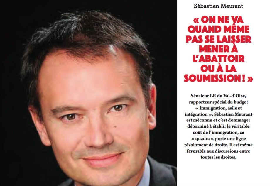 Pour lire l'intégralité de l'entretien avec le sénateur LR <a href="/SmeurantL/">MEURANT SEBASTIEN</a>, bien plus important sur le fond que l'usage politicien qui en a été fait, c'est dans le numéro d'octobre de <a href="/MagLincorrect/">L'Incorrect</a> en vente ce matin.