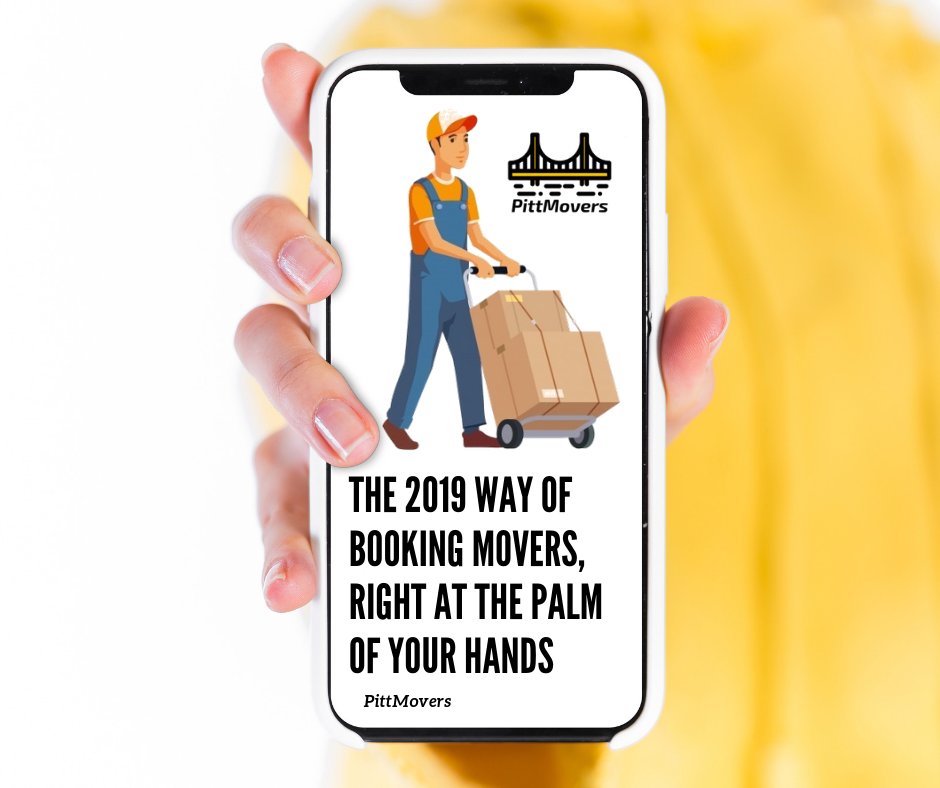 PittMovers's tweet photo. The 2019 Way of Booking Movers, Right at the Palm of Your Hands 
#PittMovers #Pittsburgh #Movers https://t.co/fpg9eohUZf