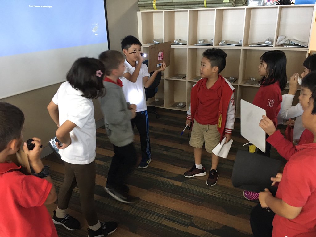 G2 students are scientists! They  experimented with light to see what objects let light through AND wrote down their results #pypunitsofinquiry   #tcrwp #labreports #SFSlearns #seoulforeignelementaryschool