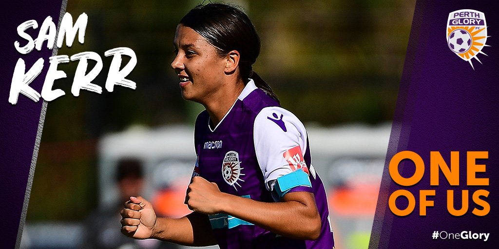 PerthGloryFC's tweet photo. SHE'S BACK!!!
The first ever @WLeague marquee - our very own @samkerr1
https://t.co/6UzABoCn7t
#OneGlory https://t.co/yKNIN3pffs