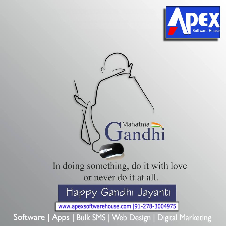 apexsoftwareho1's tweet image. #HappyGandhiJayanti
&quot;Ahisma is the highest duty. Even if we cannot practice it in full, we must try to understand its spirit and refrain as far as is humanly possible from violence.&quot;

Contact:~ (0278) 2224975

#BestMobileApplicationDevelopment
#ApexSoftwareHouse
#Software