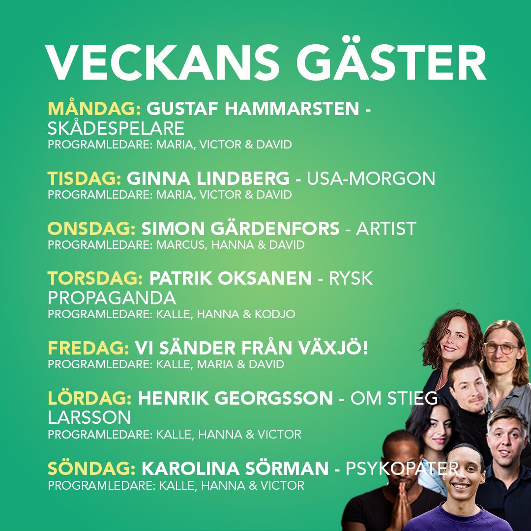Veckans gäster! ✨✨✨