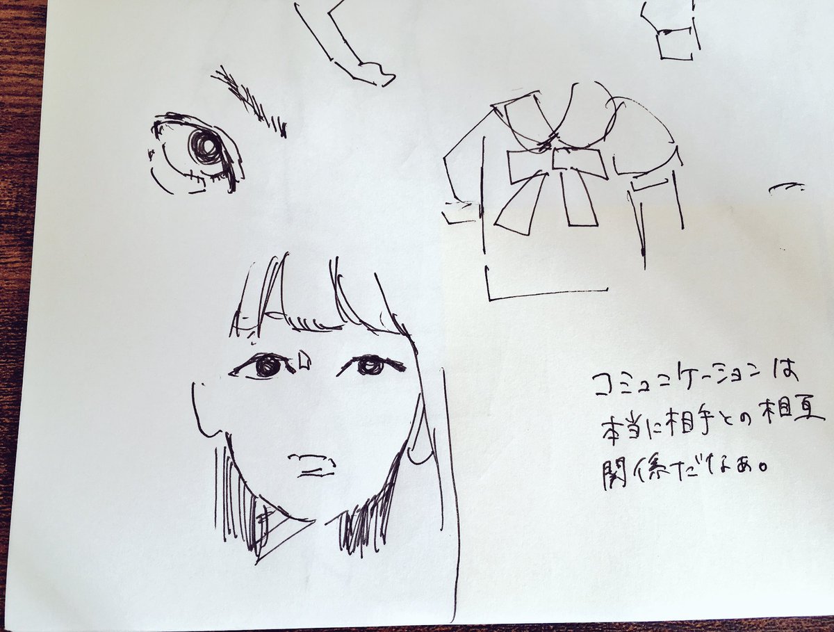 クロッキー、こういう感じの、普段、絵の練習している様子です。 
