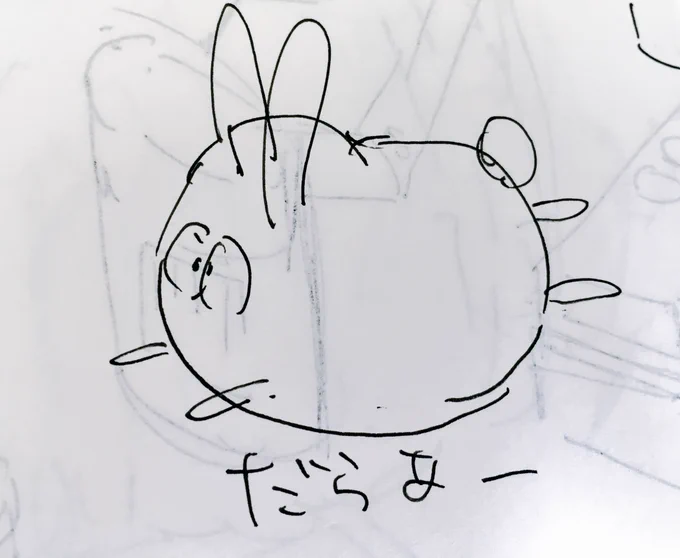 クロッキー、こういう感じの、普段、絵の練習している様子です。 
