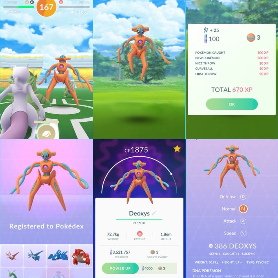 cet8371's tweet photo. 我的第一只deoxys,完成啦……太好了。
#PogoMsia #Valor #ET90 https://t.co/RHVse3sq73