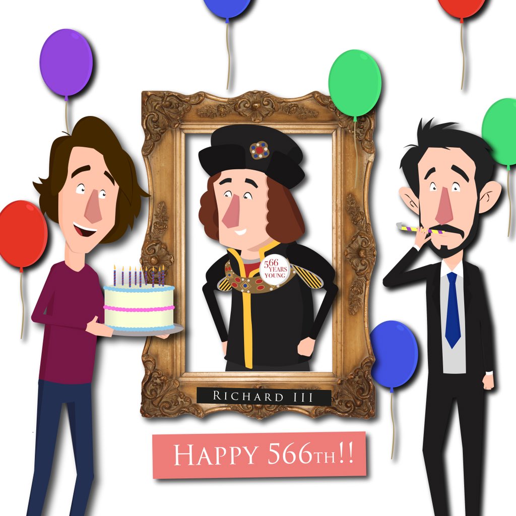 Happy 566th <a href="/richard_third/">Richard III</a> from all of us at Tinmouse and <a href="/rexfactorpod/">Rex Factor</a> 

#richardiii #longevity #animatedshow #rexfactortheanimatedshow #rexfactoranimated #rexanimated #animatedshow #birthday #history #plantaganetparty #party #kingrichardiiivisitorcentre #leicester #carparking