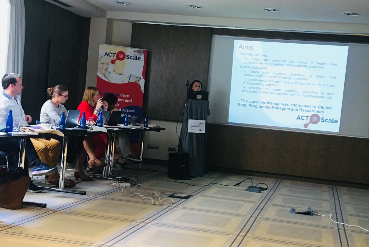 Presentation of results from local workshop on citizen empowerment in Catalonia #citizenempowerment #scaleupdriver #carecoordination #telehealth