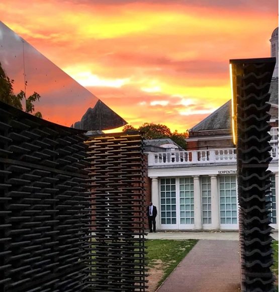 Beautiful skies last night for one of our final events in the <a href="/fridaescobedo/">Frida Escobedo</a> Serpentine Pavilion 2018 #serpentinegalleries #eventprofs #eventprofsuk