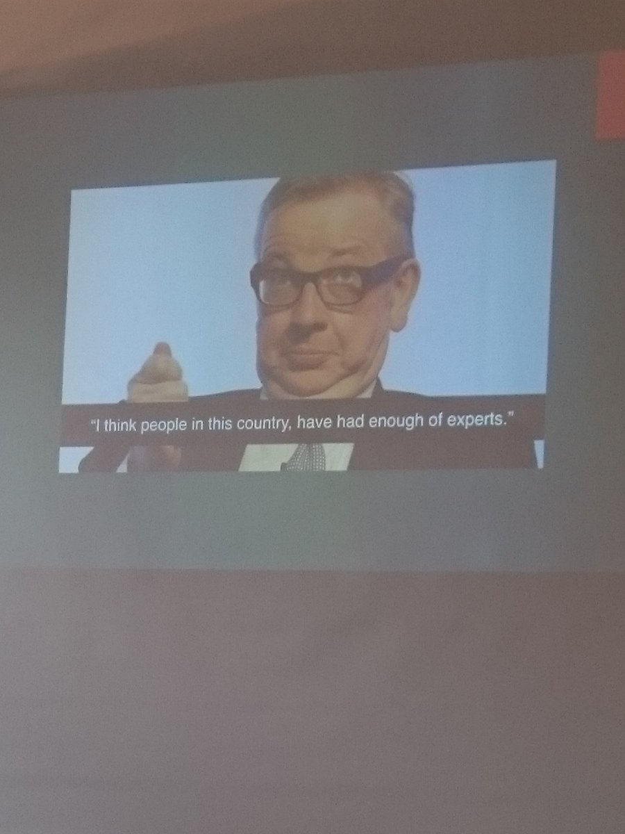 Glenn_Hadikin's tweet photo. Nandor Revesz reminds us we do need experts at #fhss2018 https://t.co/Mzr6I42hvb