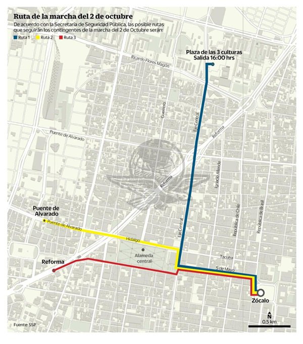 #2deOctubre Buscarán que la salida de la marcha sea puntual, porque se tiene que llegar al Zócalo antes de las 18:10 horas, para guardar un minuto de silencio por los caídos en el movimiento del 68 en #Tlatelolco eluni.mx/irbmxefm