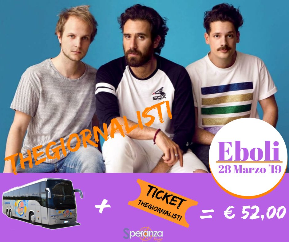 speranzaviaggi's tweet photo. #THEGIORNALISTI 
Per info e prenotazioni:
- 0974/988594
- https://t.co/LXEeIN5TJ8

#Eboli #Palasele #28Marzo2019 #VogliamoDarviIlMeglio #IVostriSorrisiLaNostraForza #SperanzaGroup #SperanzaViaggi https://t.co/VbaAJNy5v2