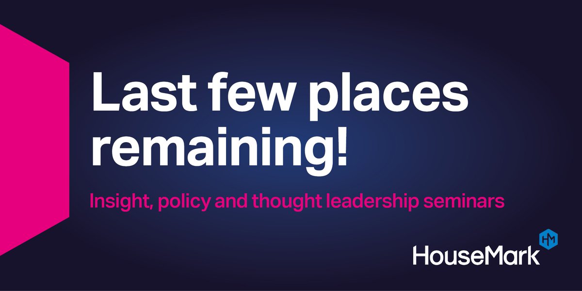 Our #Housing #Data and #Analytics Summit is only a week away #ukhousing! We have just a couple of places remaining. Don't miss it. You can view the agenda and book your place via our website housemark.co.uk/new-events/all… #HMhousing18