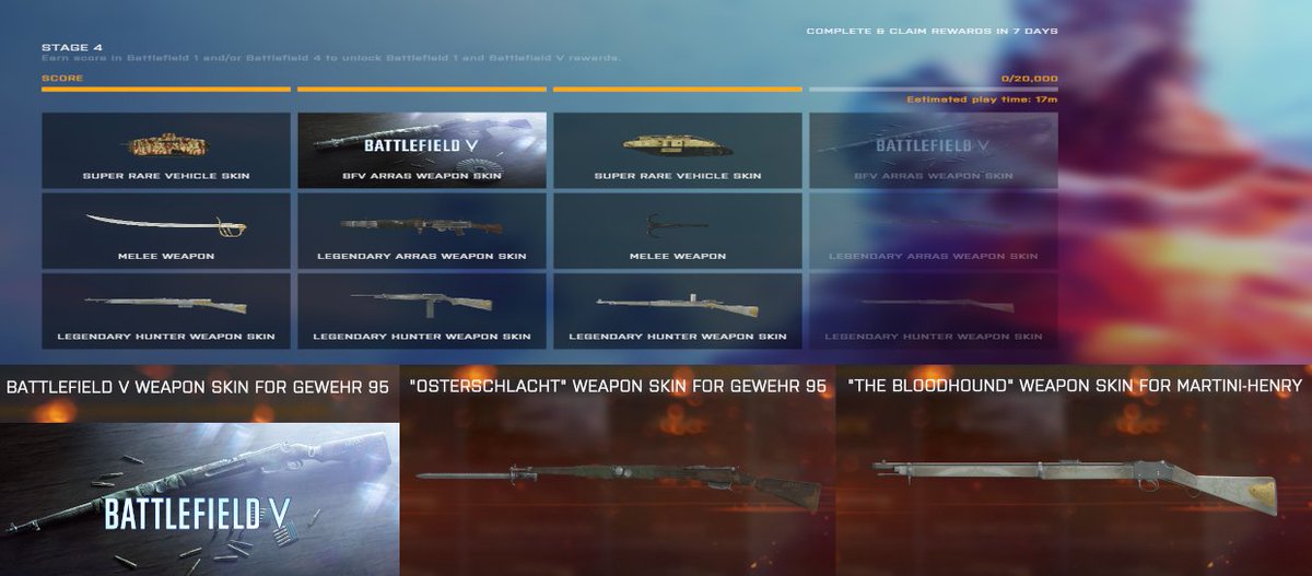 BF1 Road to BF5 Stage 5 Now Live, Here Are the Rewards List