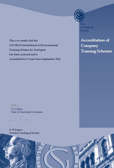 Dunelm are pleased to announce our CGeol chartership scheme has been accredited by the Geological Society! #accreditation @geolsoc