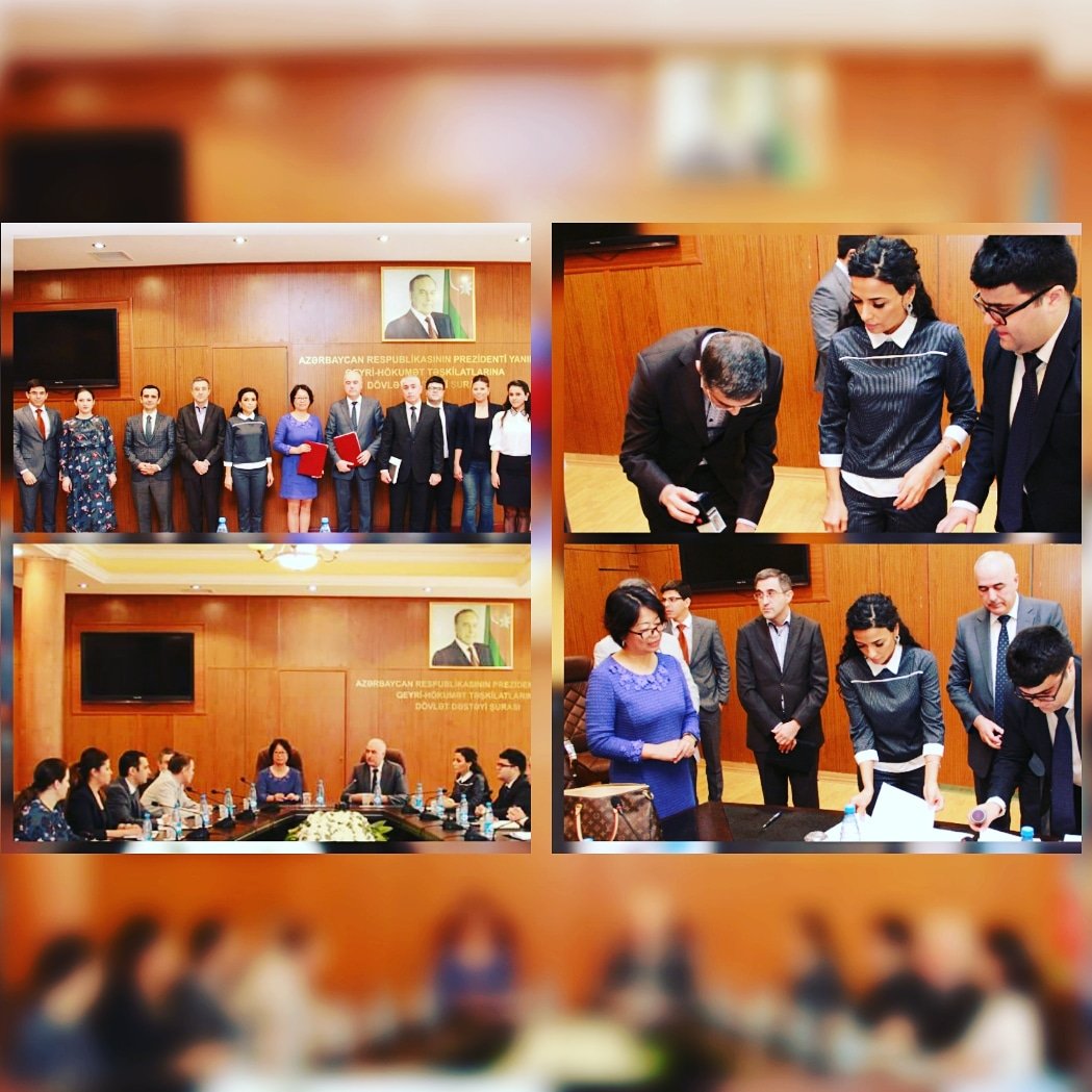 NargizXelef's tweet image. Prezident yanında QHT-lərə Dövlət Dəstəyi Şurası BMT-nin Uşaq Fondu (UNICEF) ilə Anlaşma Memorandum imzaladı.
NGO Council signed #Understanding Memorandum with UNICEF. Good luck to us for future cooperation. #cssn #unicef #UN #Azerbaijan #azerbaycan  #NGO #civilsociety