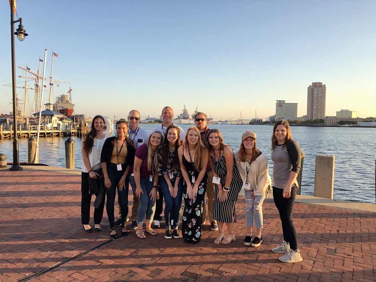 LUCampusRec's tweet photo. @longwoodu Campus Rec students and staff had a great first day at the #vrsa state conference yesterday! Ready to take on day two! #CreatingaFitU https://t.co/Q5MaqzRW9b