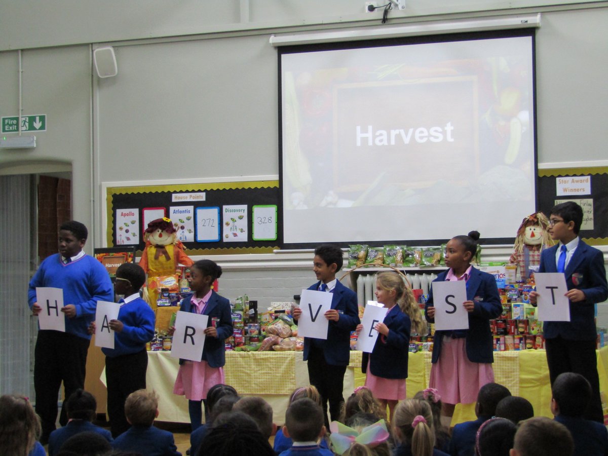 MeredaleSchool's tweet photo. Harvest Assembly was held in school today, children and families came together to celebrate this important time of year. #Harvest2018 #Harvest #Meredale #family https://t.co/4Lsi2Ta9tL