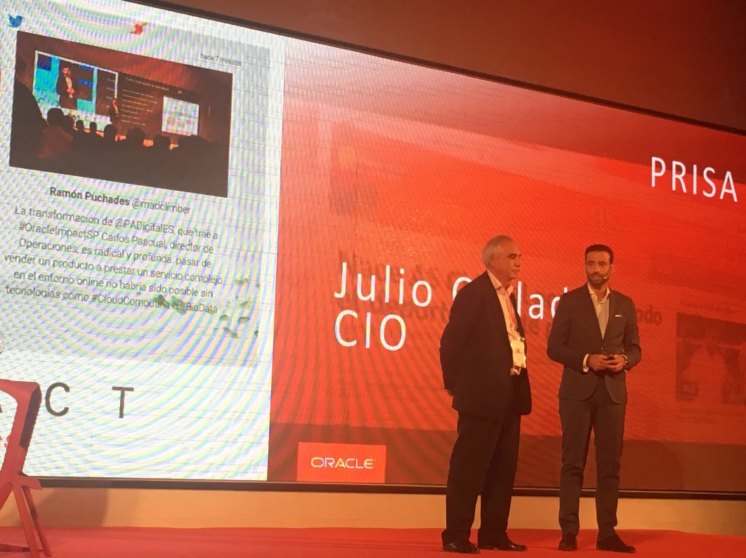 TweetBinder's tweet image. Congrats @oracle_es for #OracleImpactSP and thanks for all your tweets. Make sure you tag your tweets with the official hashtag. You will see them on the Wall!