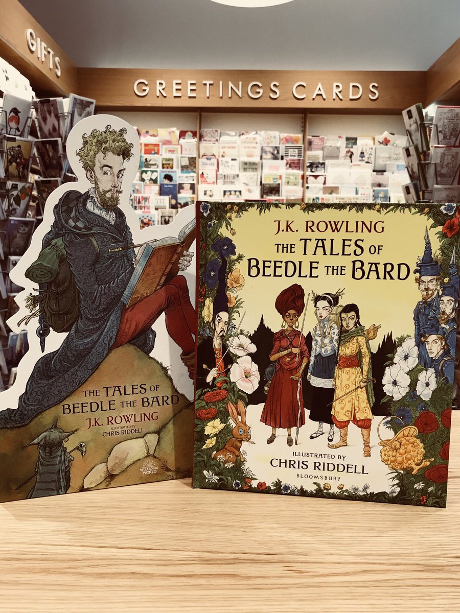 EpsomWstones's tweet photo. The tales of Beedle the bard by @jk_rowling and beautifully illustrated by exceptionally talented @chrisriddell50 is out today and a must have for fan of the Wizarding world! #epsom #newbook #jkrowling #bloomsbury #talesofbeedlethebard #chrisriddle #taleofthethreebrothers https://t.co/hxQJwFIUOv