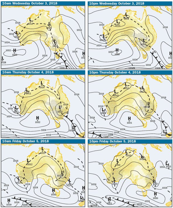 #NSWWeather Low pressure system to bring much needed rainfall to parts of NSW over the coming days. View meteye to see the rainfall forecast for your area ow.ly/cbeB30m3EoL