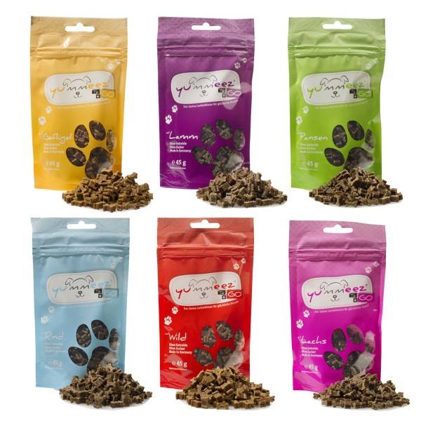 SuperCombe's tweet photo. NOVO v naši trgovini: Yummeez TO GO priboljški za 🐶. V majhnih, priročnih vrečkah za v žep, torbico ali ko ugotavljate, kateri okus je vašemu psu najbolj všeč (da vam prišepnemo, na okus govedine najbolj ubogajo 😉). Po čisto nizki ceni 1 €. 🛒: https://t.co/HeAog3v8CA https://t.co/UpfWBE7BNJ