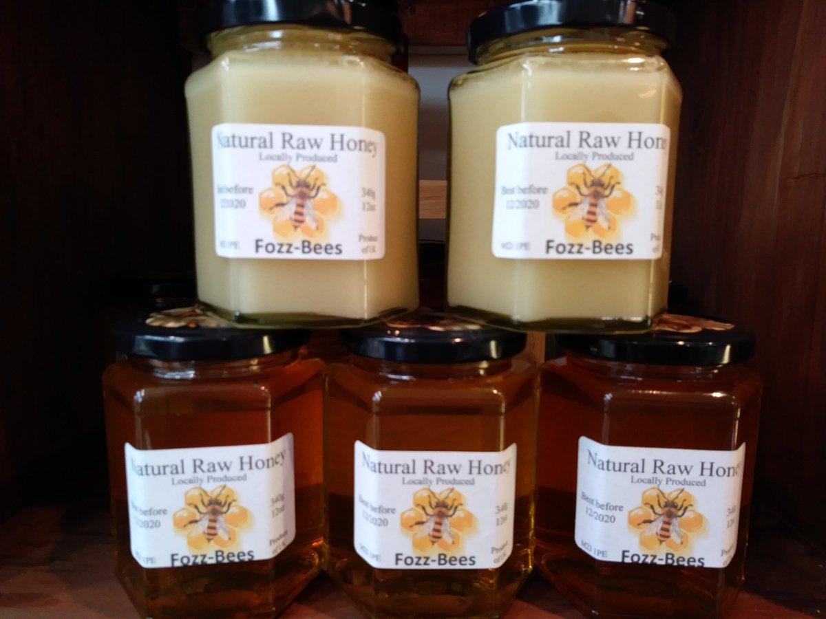 Local Honey just in time for the cold. Come and get it.