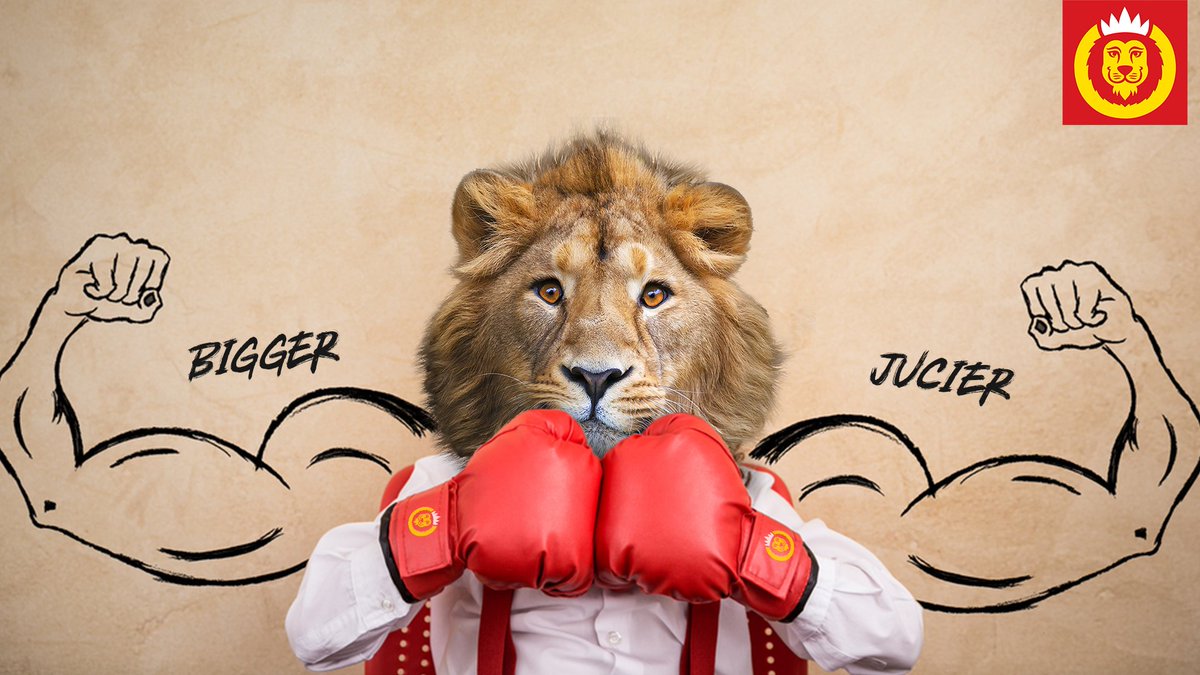 hungrylion's tweet photo. We have Bigger &amp; Juicier pieces, those other guys have nothing on us.

RT if you are with us. 

#HLSHareMoreFeelGood https://t.co/GWj1fypZqY