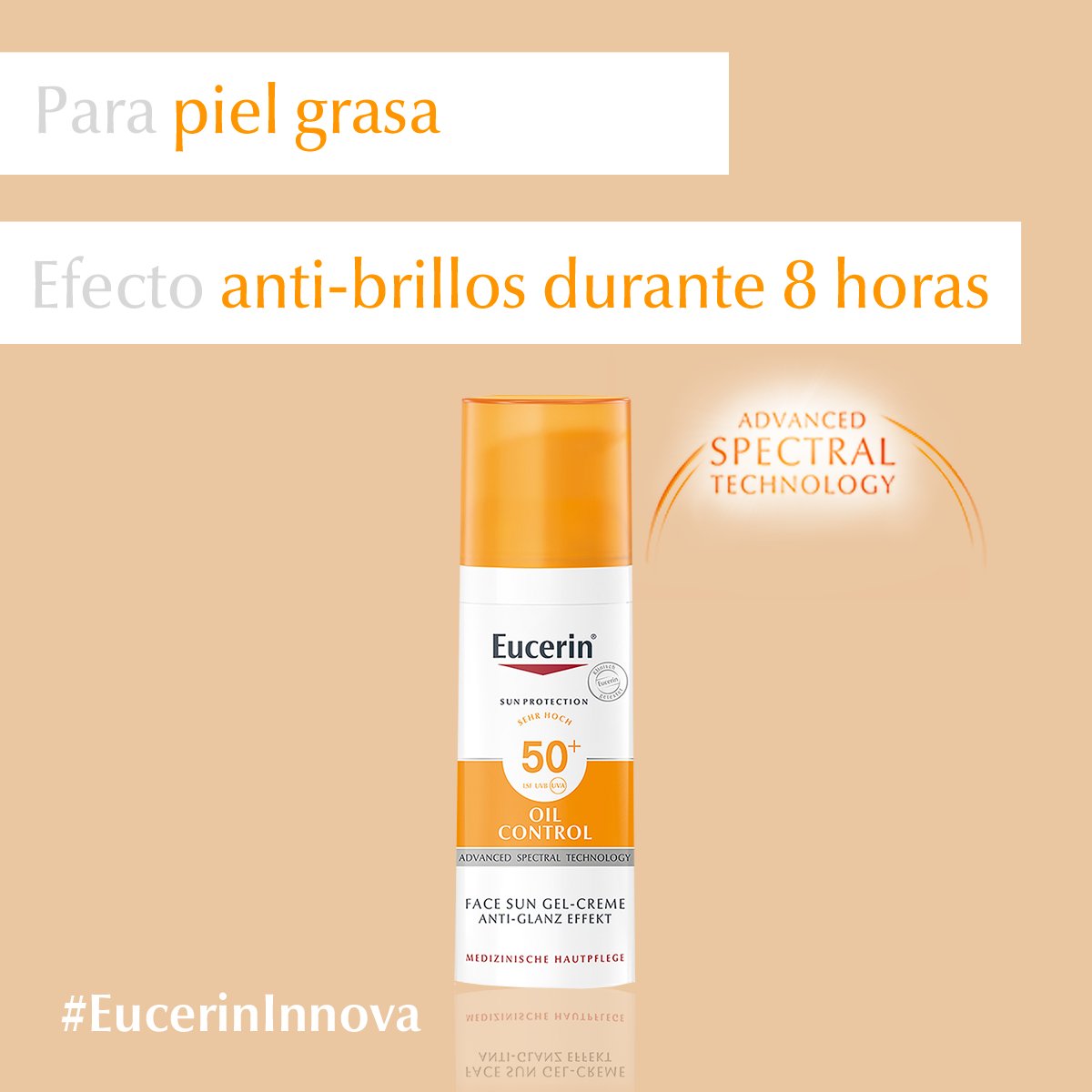 EucerinES's tweet photo. Nuestra gama Eucerin Sun Protection se adapta a todo tipo de pieles, por eso, las pieles grasas y con imperfecciones también tienen su protector ideal. #EucerinSunProtection https://t.co/IaZ6phyhEB