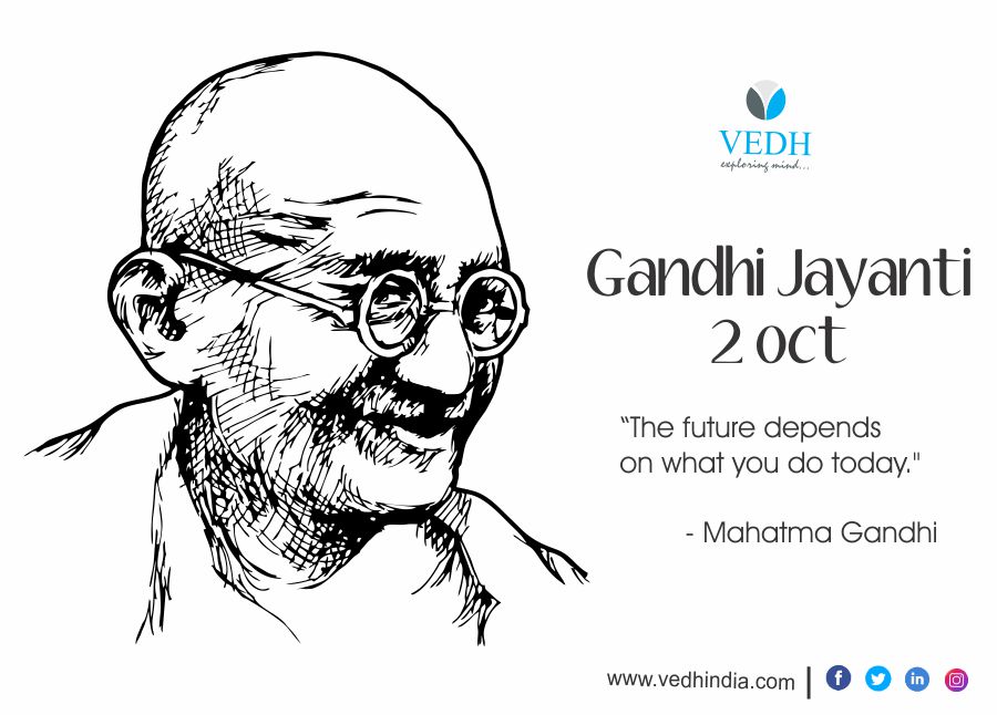 “The future depends on what you do today." #happy #Gandhijayanti #2oct #SwachhBharat #MyCleanIndia #mahatmagandhi #vedh #india #october2 #independece #iloveindia #gandhi #gandhiquotes #gandhiji #bharat #today #gandhijayanti