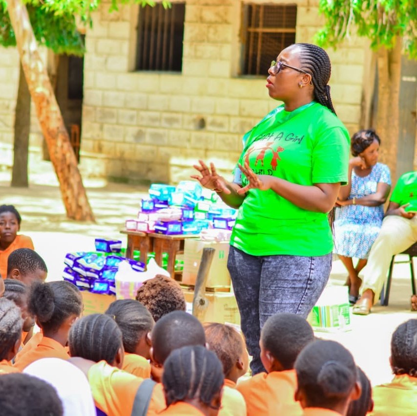 Diana Chitsaka Mwangala @ gift a girl child initia tweet media