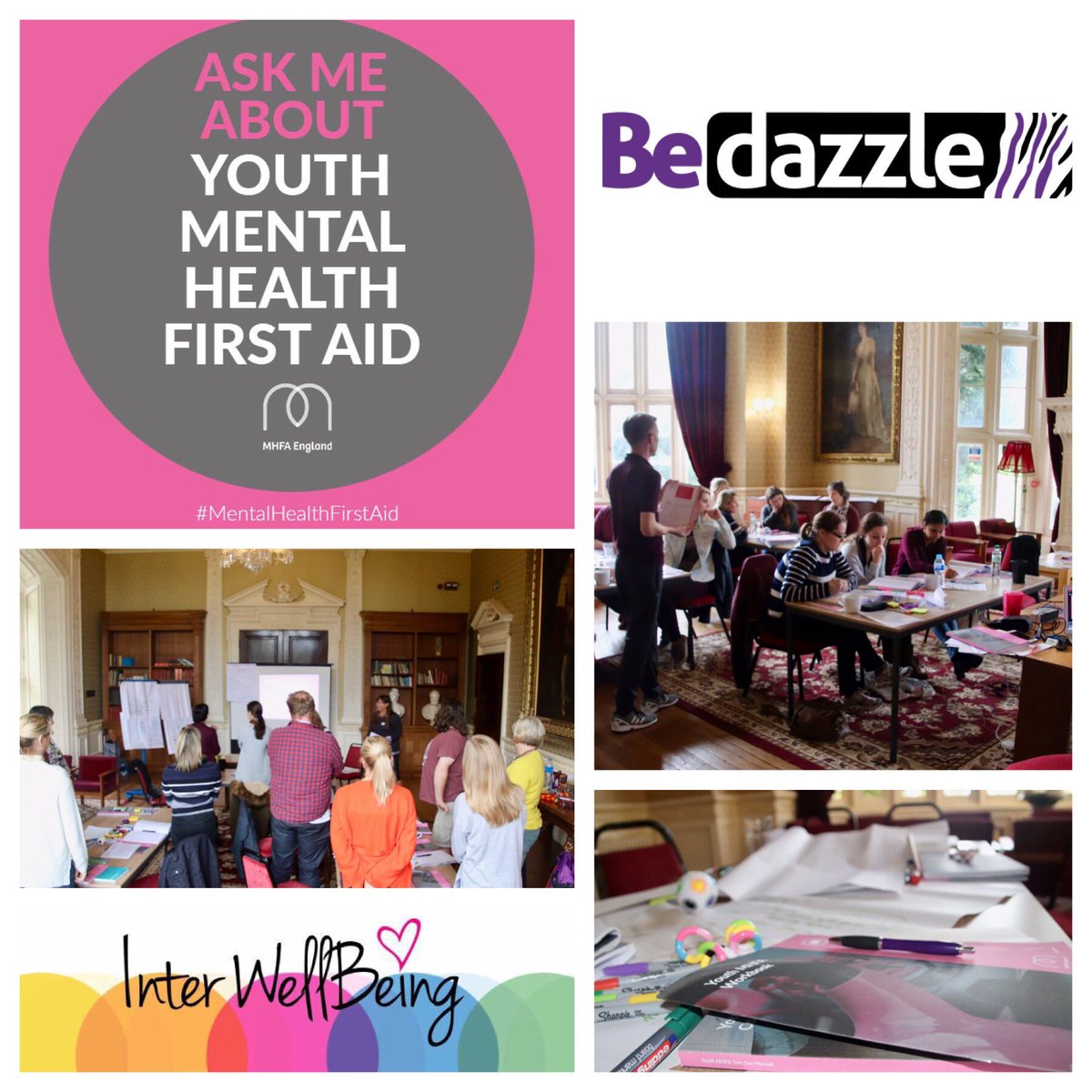bedazzleuk's tweet photo. We now have dates confirmed for our next Youth Mental Health First Aid courses:
Birmingham City Centre, 15-16 Nov
Telford, 12-13 Dec https://t.co/6RjIll3X4o
