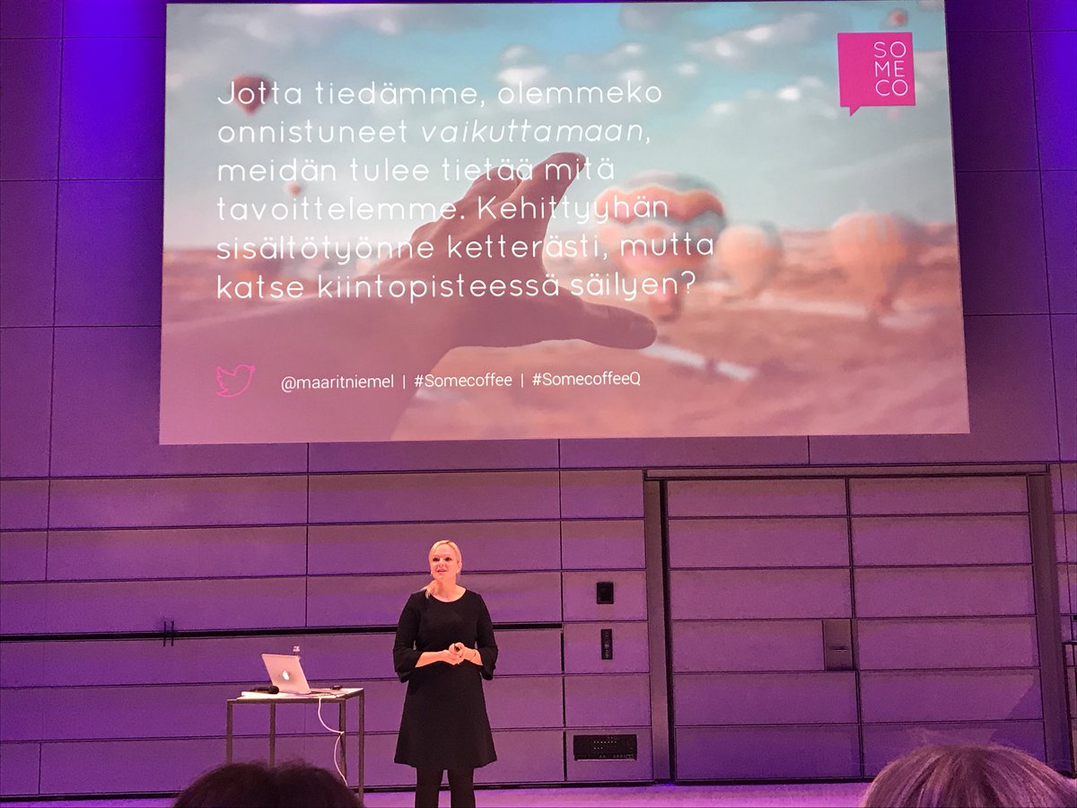 Pidetään tavoitteet selkeänä ja lopetetaan väärien asioiden toistaminen sanoo <a href="/MaaritNiemel/">Maarit Niemelä</a> #somecoffee