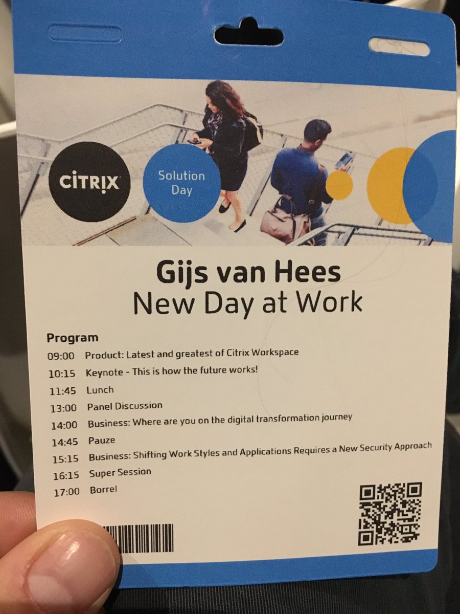 gijsheesvan's tweet photo. Starting of the day with a cup of coffee at the Citrix Solution Day - Latest and greatest of Citrix Workspace. #citrix #workspace #bekendverhaal #workspace365 https://t.co/8KEtt6SJu8