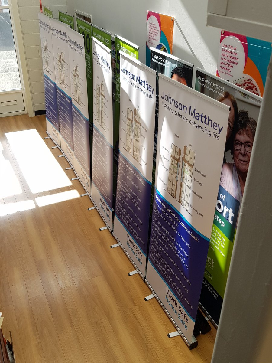 AbleSwindon's tweet photo. Roller banner galore!!! 
Are you at events can we help you too? 
#Marketing #businessmarketingmaterial https://t.co/iIGaOECORb