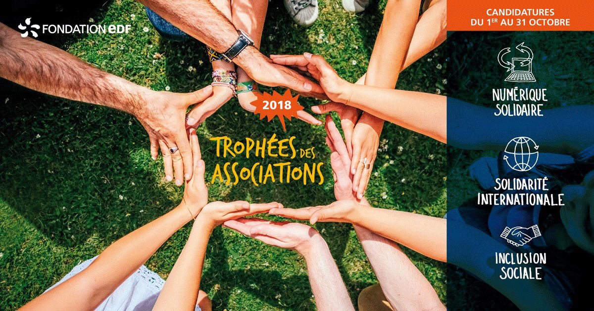 miolacharme's tweet photo. 💙Depuis 9 ans, les Trophées des Associations de la @Fondation_EDF soutiennent l’innovation sociale.
💙Sur le continent, en #Corse, en #Outremer, n’hésitez pas à inscrire votre #association avant le 31/10 sur https://t.co/cforfLEshc 
👍#TDA18 #solidarité 
 https://t.co/cforfLEshc https://t.co/t78lDKT4ui