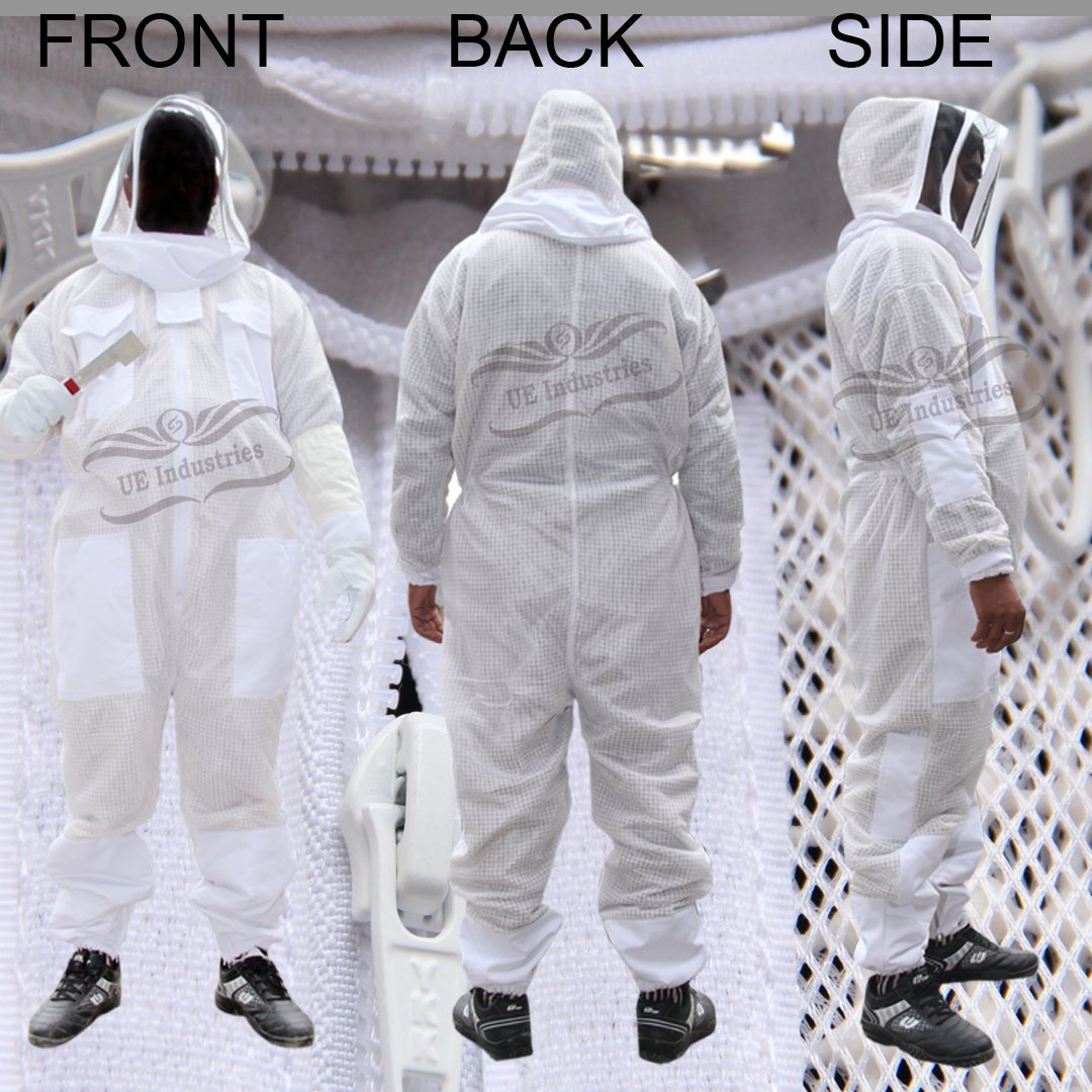 Beekeeping Suit
3 layer mesh beekeeping suit

Made with quality material

#beekeepingsuit
#beekeeping
#beekeepersuit
#beekeeperprotection
#beekeeperclothing