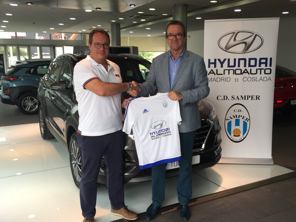 cdsamper's tweet photo. COMUNICADO OFICIAL:
Comunicado de patrocinio del CD Samper.
#adnsamper #hyundai #Almoauto #coslada https://t.co/HNW984kJBl