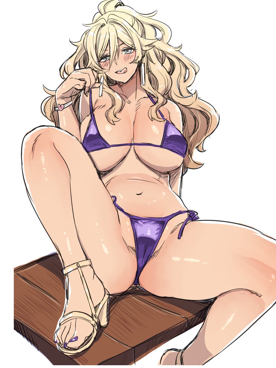 (R-18)色々な所へ幅広く同人誌を売りたいのでオリジナルエロ漫画を企画中です。第一弾はJK漫画で、ビッチそうなJKをデザインしてみました。描いていくうちに可愛くなれればいいな。 