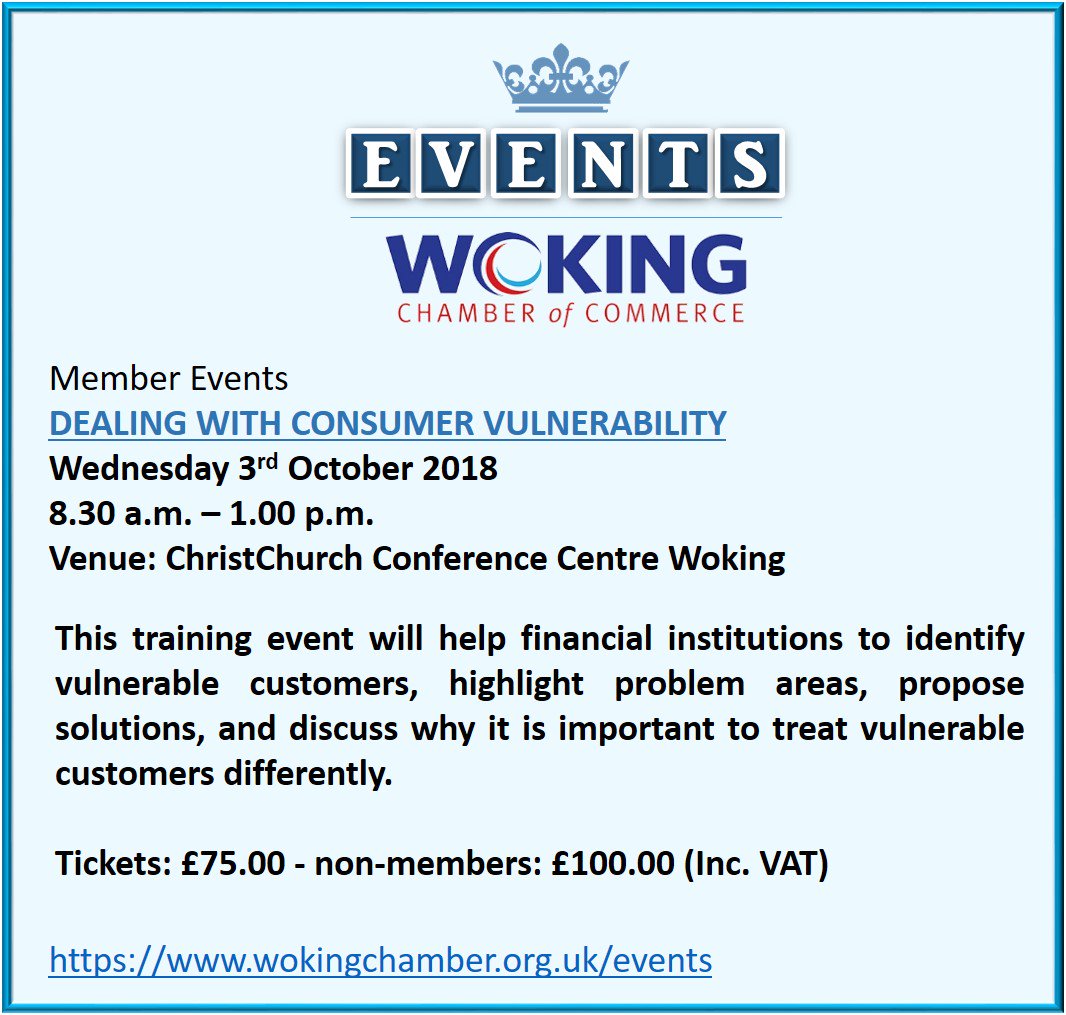 WokChamber's tweet photo. #EventsTuesday - @WokChamber #Wearewoking https://t.co/kep9Cwo5Ec
