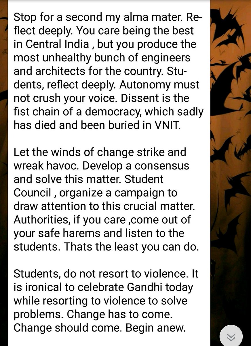 StudentVnit's tweet photo. DO READ THIS - 
With all support, 
Jacob Baby
Class of 16
Ahmedabad https://t.co/kOEkhrkNks